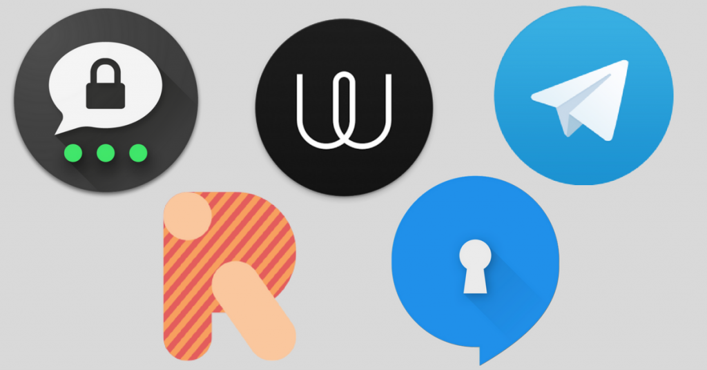 App icons for WhatsApp alternatives