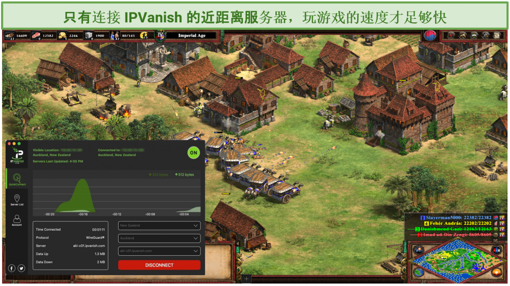 Graphic showing IPVanish and gaming
